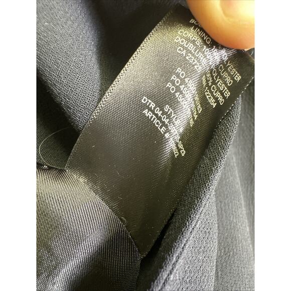 Wilfred Aritzia Oversized Blazer Women’s 8 Black Double Button Preppy Old Money - Picture 9 of 11